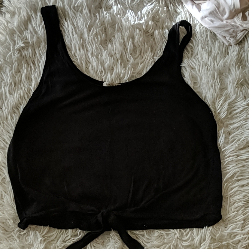 Black tank top